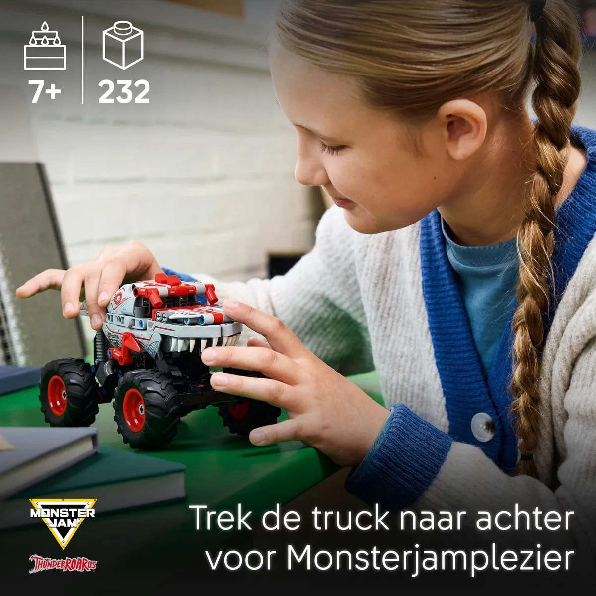 LEGO Technic Monster Jam ThunderROARus Pull-Back Truck 232 Stukken - Meerkleurig