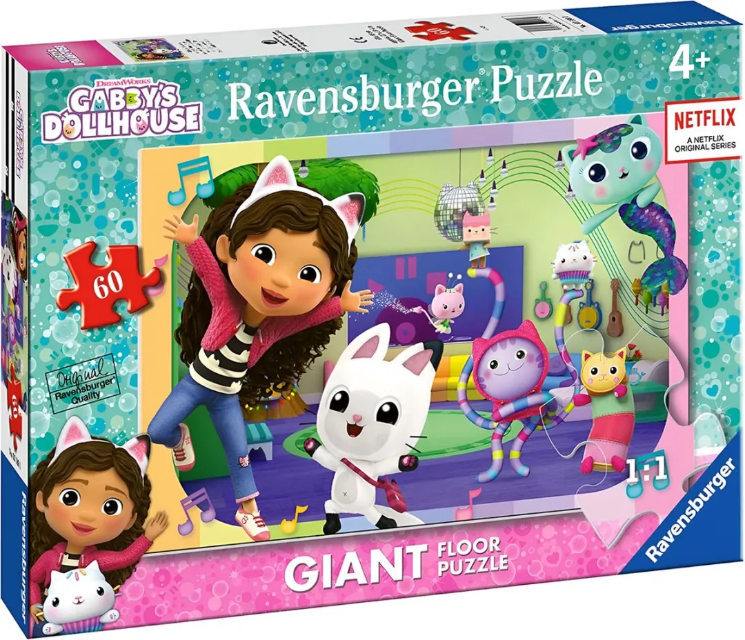 Ravensburger Gabby's Poppenhuis Puzzel 60 Stuks - Veelkleurig - afbeelding 4 van 6