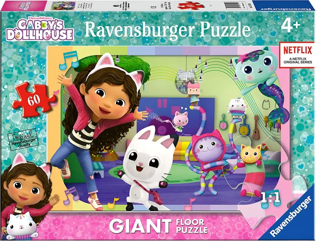 Ravensburger Gabby's Poppenhuis Puzzel 60 Stuks - Veelkleurig - afbeelding 5 van 6