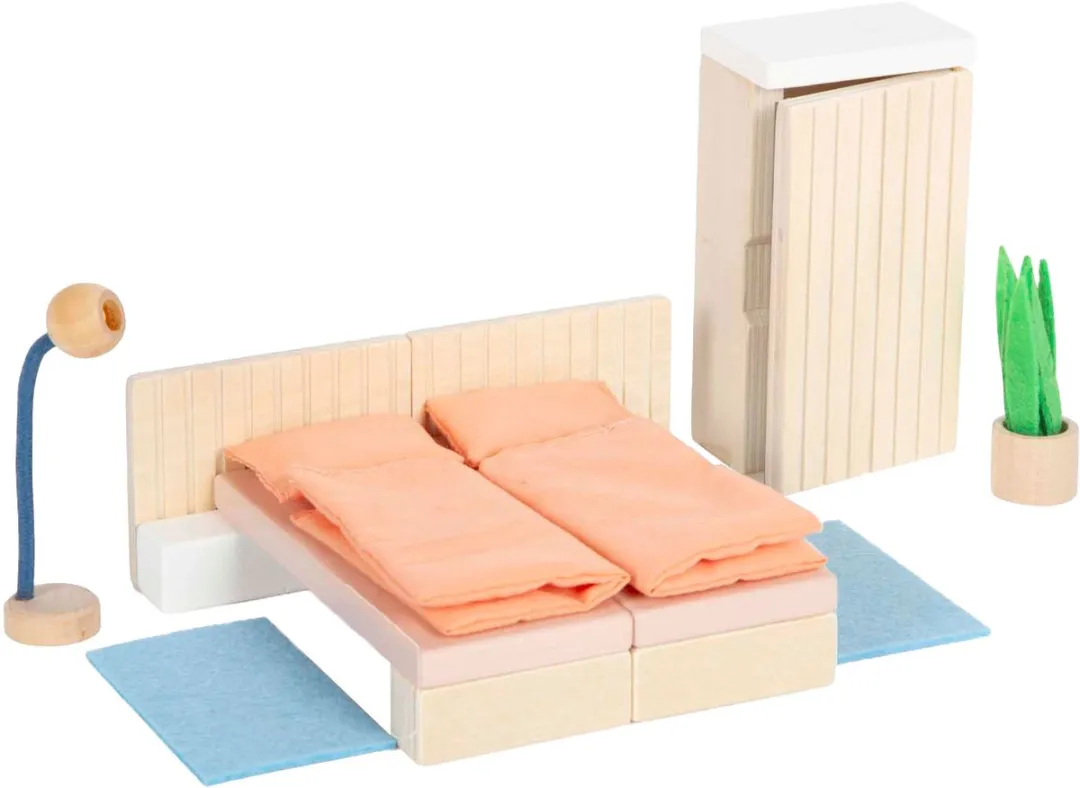 Small Foot Houten Poppenhuis Meubels Slaapkamer - 5 Stuks - Multicolor