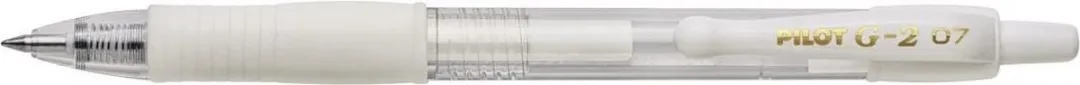 Pilot G-2 Pastel Wit 0.7mm - 1 Stuk
