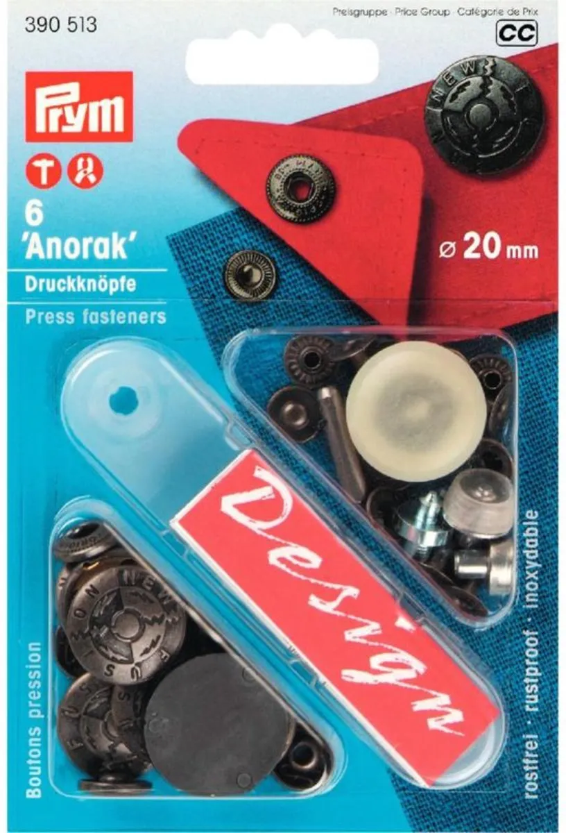 Prym Anorak Fusion Drukknopen 20mm Oudzilver