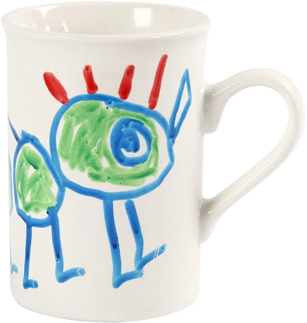 Creativ Company Porseleinen Mok 10x7,4cm - Wit