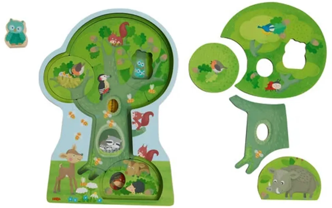 Haba Houten Puzzel Bosdieren 8 Stuks