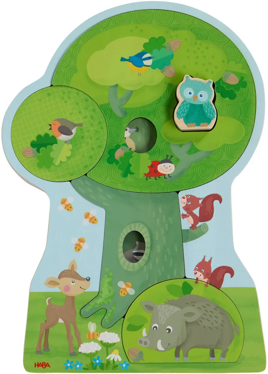 Haba Houten Puzzel Bosdieren 8 Stuks