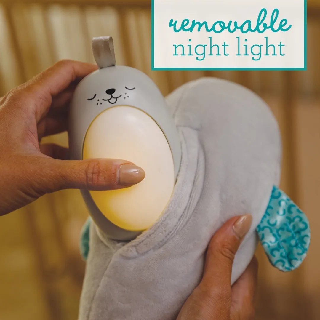 Infantino 3-in-1 Sounds & Lights Zeehond Nachtlampje - Grijs - afbeelding 6 van 6