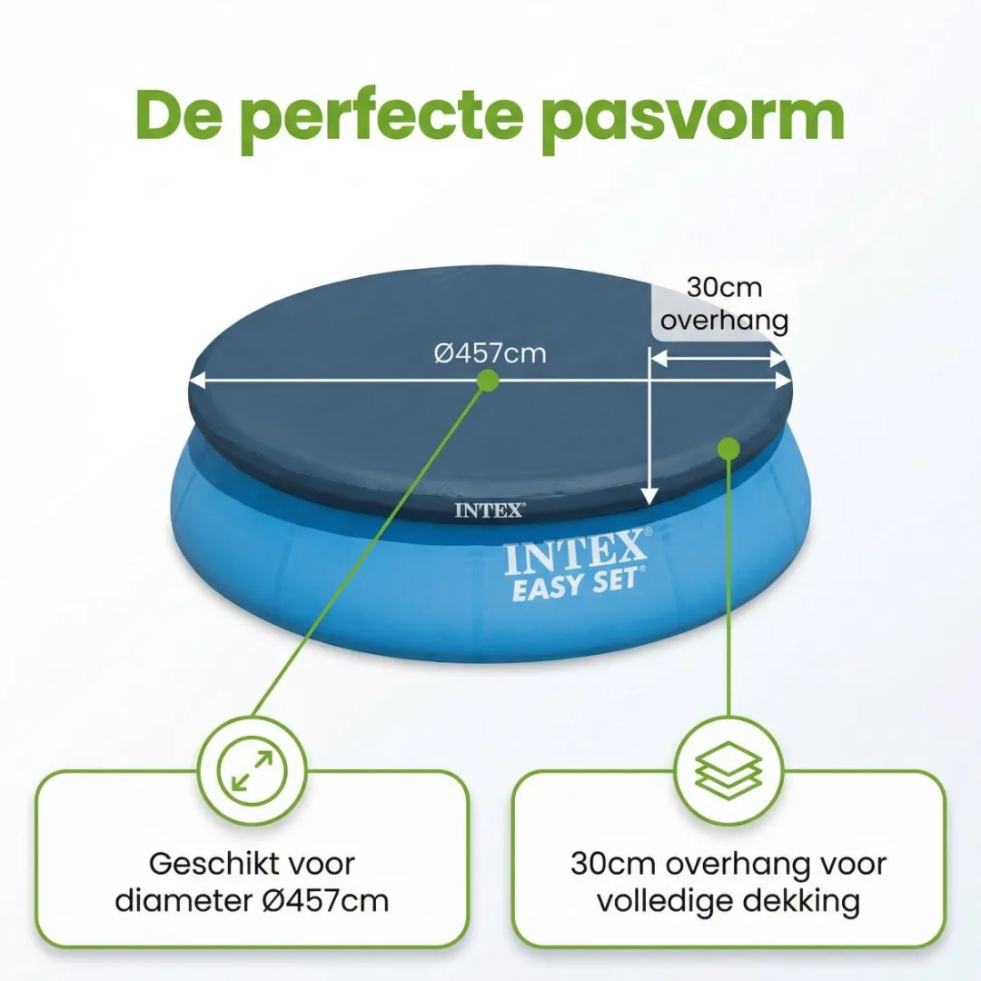 Intex Easy Set Zwembad 457x107cm - 9-delig - Blauw