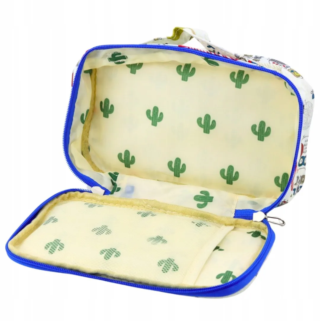 Lean Toys Pennenhouder Uilmotief Wit 21,5cm