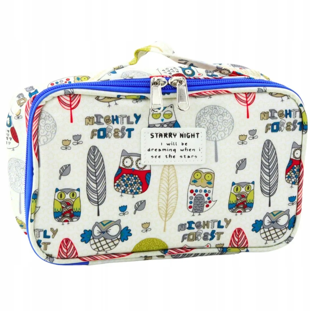 Lean Toys Pennenhouder Uilmotief Wit 21,5cm