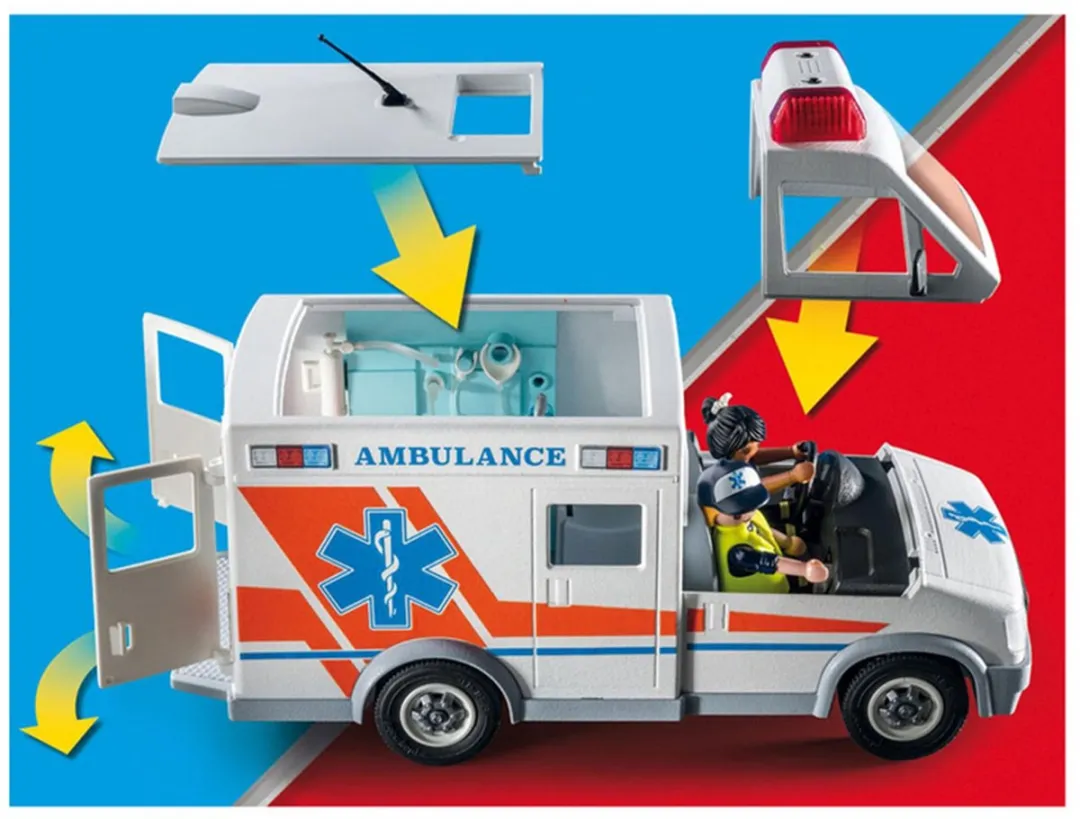 Playmobil Action Heroes Promo Ambulance 71232 - Multicolor