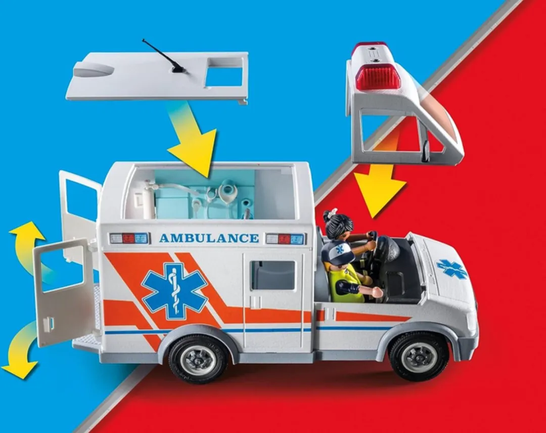 Playmobil Action Heroes Promo Ambulance 71232 - Multicolor