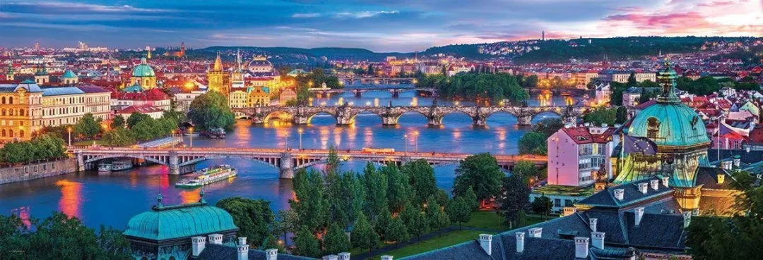 Eurographics Praag Panorama Tsjechië Puzzel 1000 Stuks