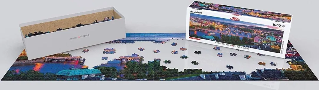 Eurographics Praag Panorama Tsjechië Puzzel 1000 Stuks - Meerkleurig