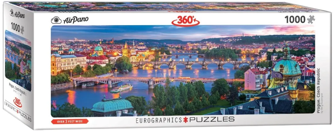 Eurographics Praag Panorama Tsjechië Puzzel 1000 Stuks - Meerkleurig