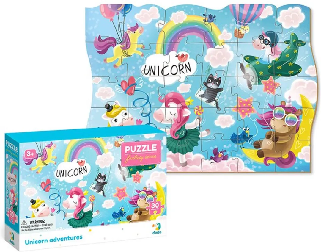 Dodo Toys Unicorn Puzzel 3+ 30 Stuks