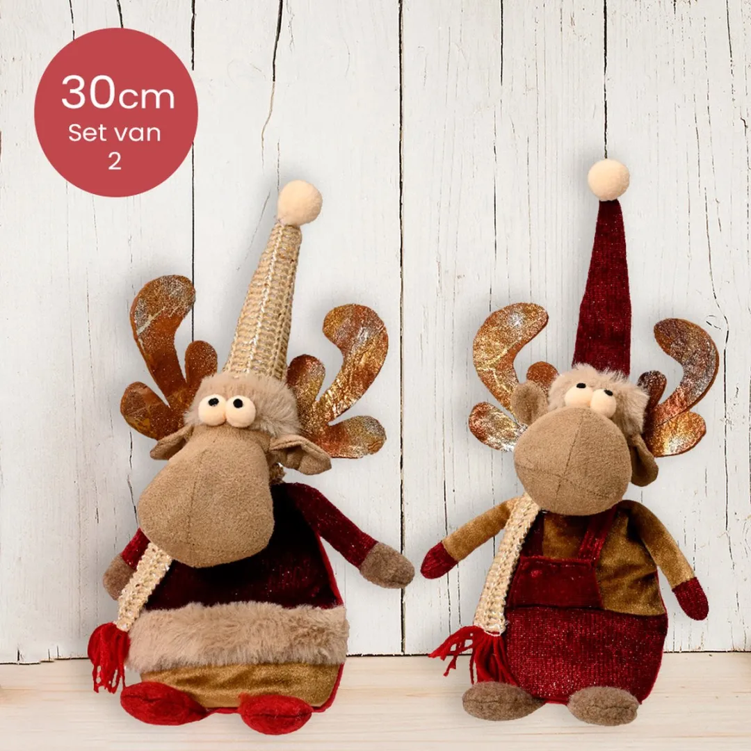 Kaemingk Polyester Rendier Bruin met Muts