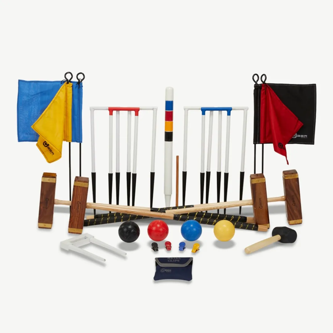 Ubergames Meester Croquet Set 4 Personen