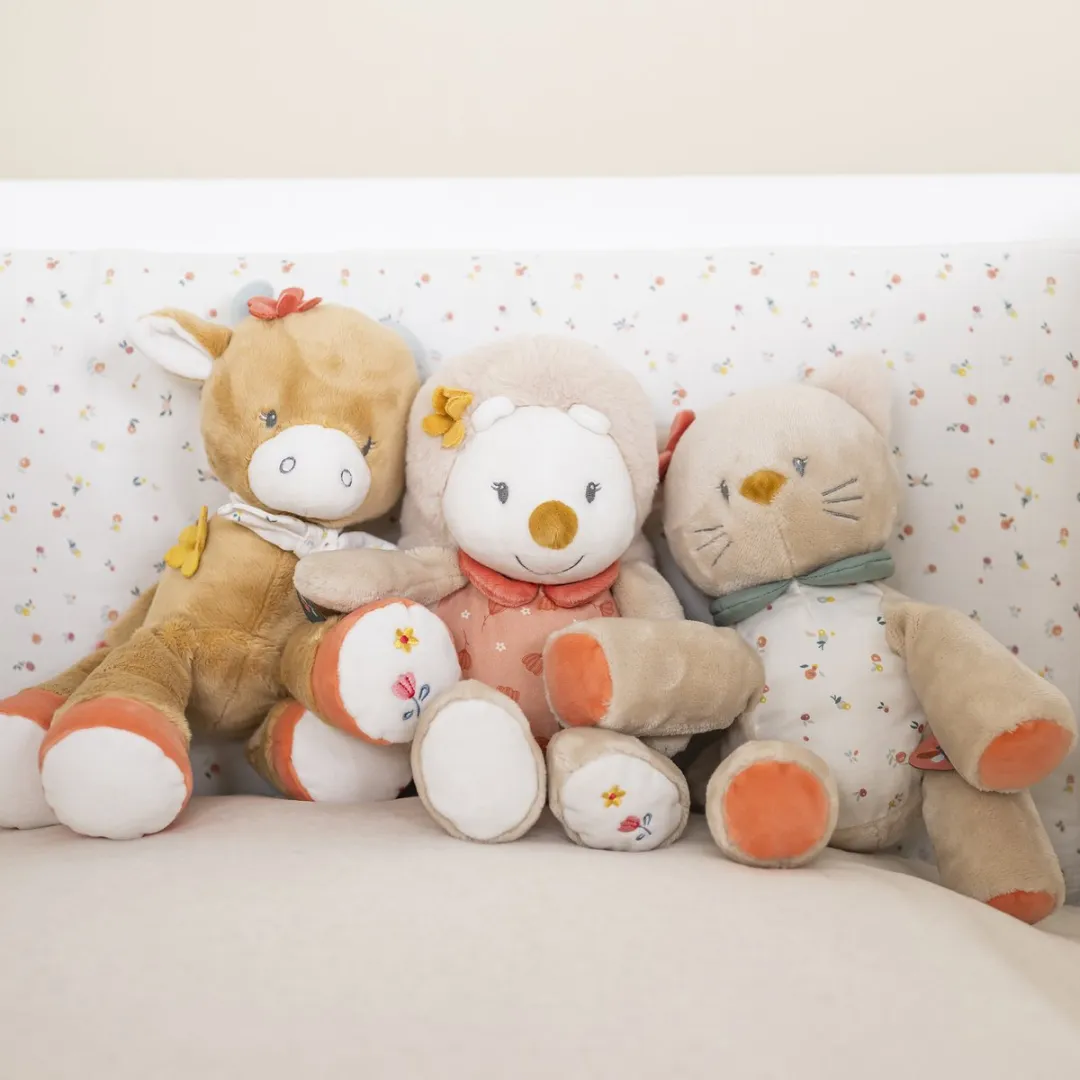 Nattou Egel Zoe Knuffel 30cm - Zand Beige