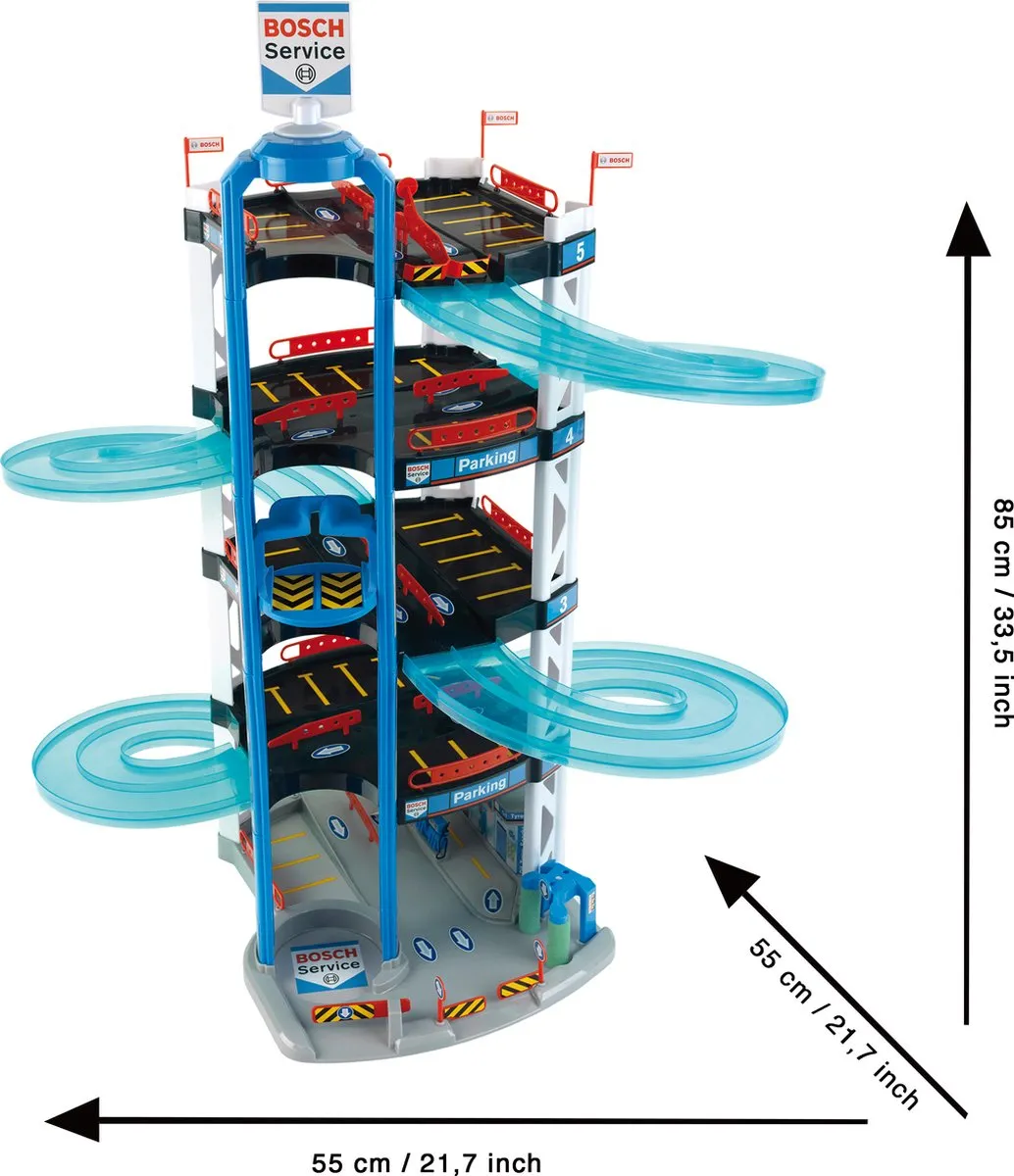 Klein Toys Bosch Mini Speelgoed Parkeergarage 2813 - Meerkleurig - afbeelding 6 van 6