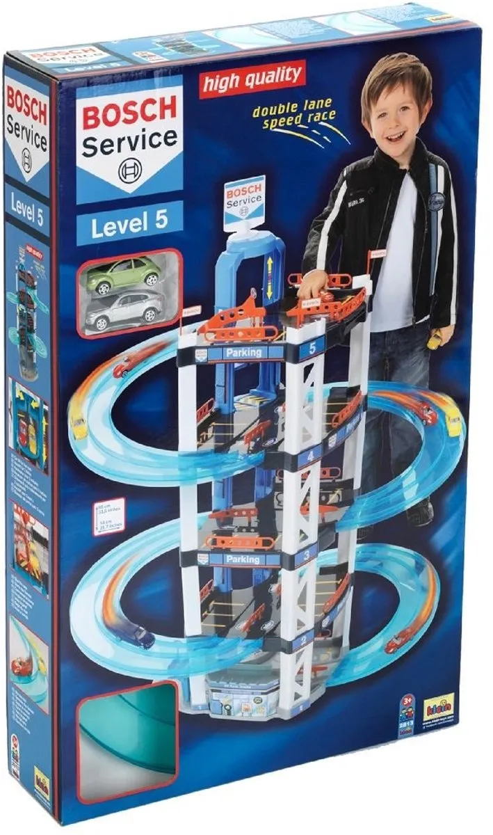 Klein Toys Bosch Mini Speelgoed Parkeergarage 2813 - Meerkleurig