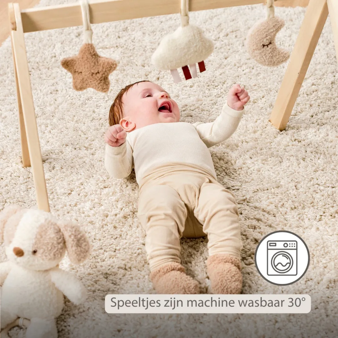 Nattou Teddy Houten Speelboog Baby 60x48cm - Beige