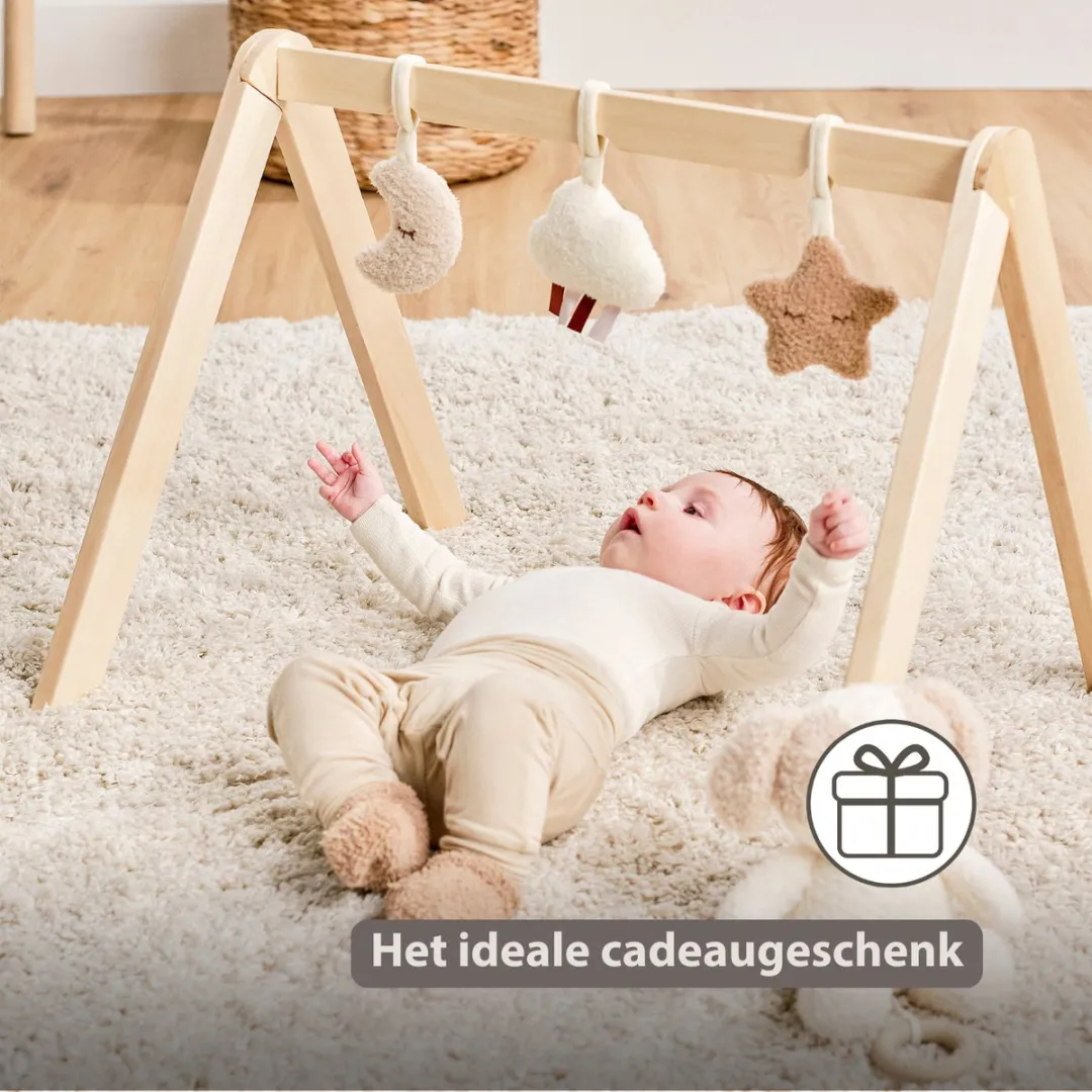Nattou Teddy Houten Speelboog Baby 60x48cm - Beige