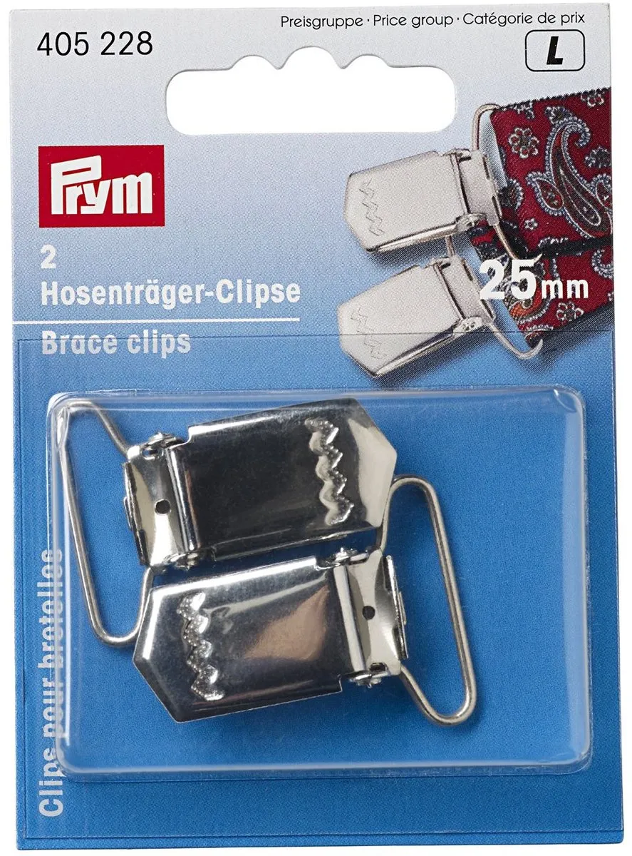 Prym Bretelclips 25mm - 2 Stuks - Zilver