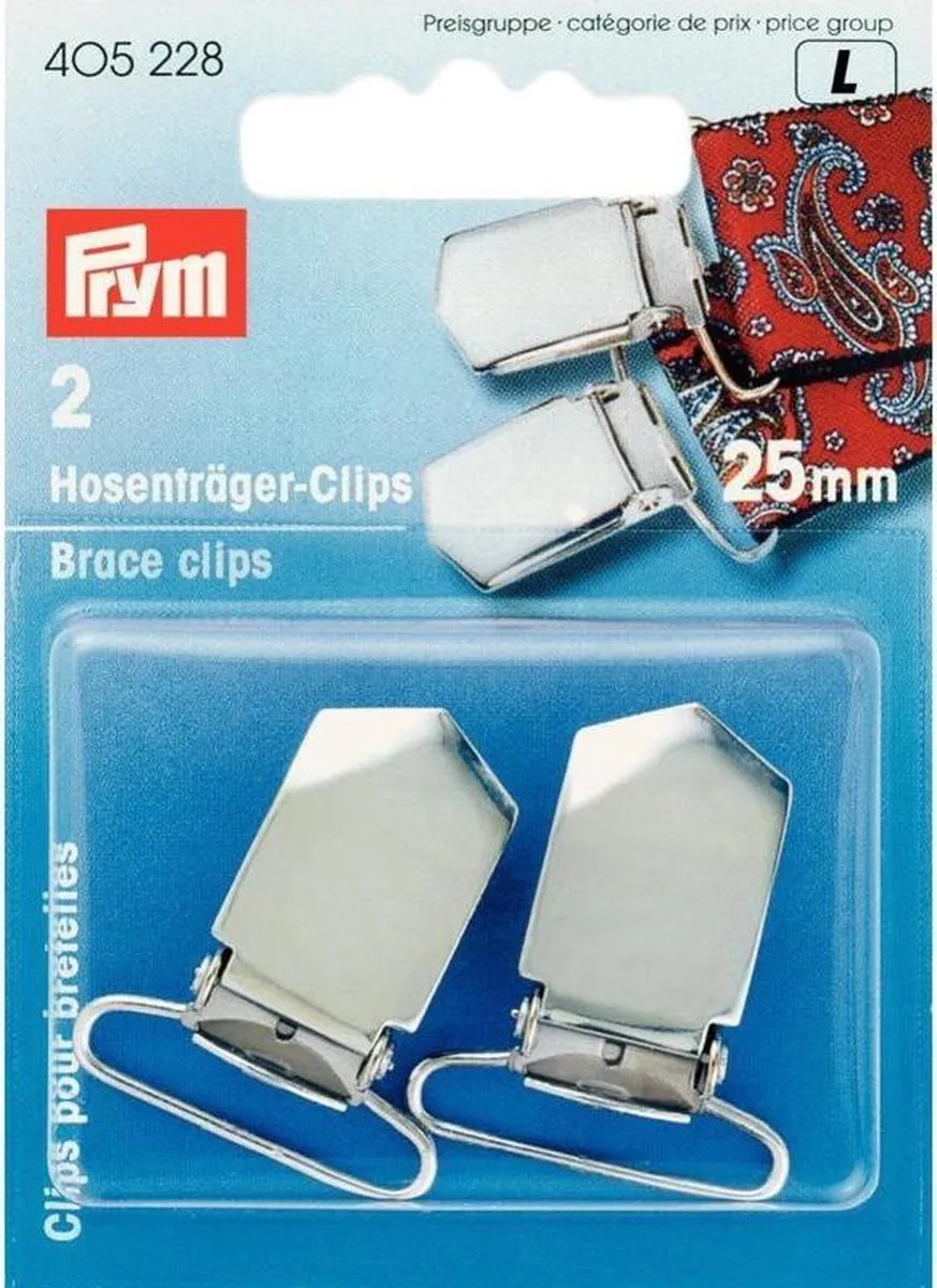 Prym Bretelclips 25mm - 2 Stuks - Zilver