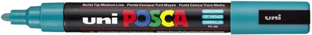 Posca PC-5M Paintmarker Smaragdgroen - 6 Stuks
