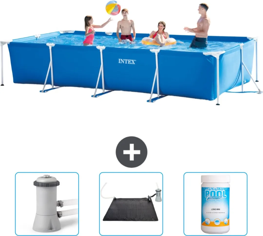 Intex Rechthoekig Frame Zwembad 450x220x84cm Blauw