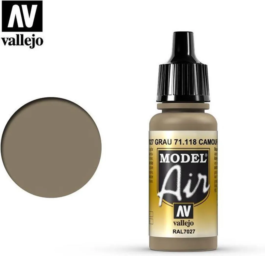 Vallejo Model Air Camouflage Grey Acrylverf 17ml