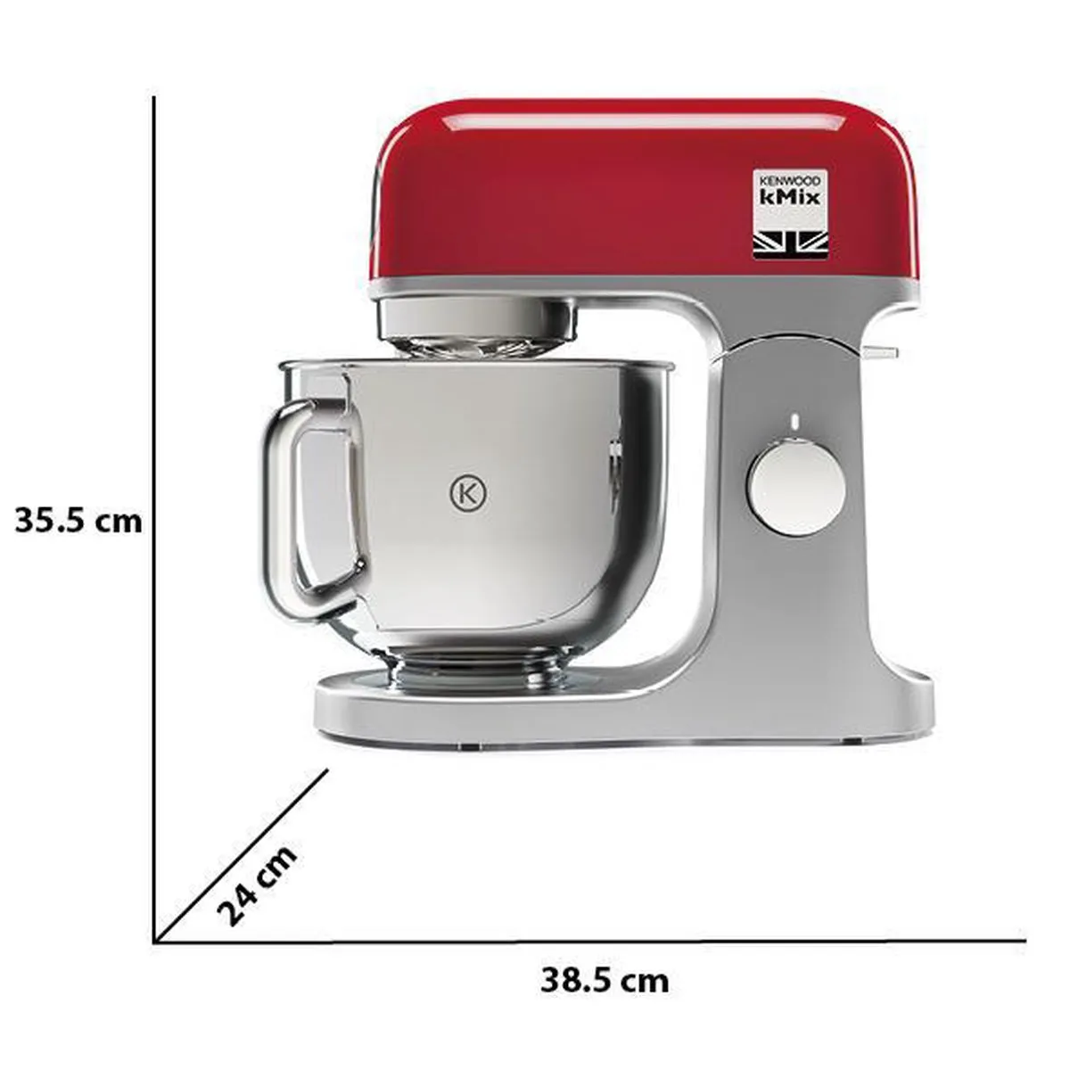 Kenwood kMix KMX750RD Keukenmachine - 1000W - Rood
