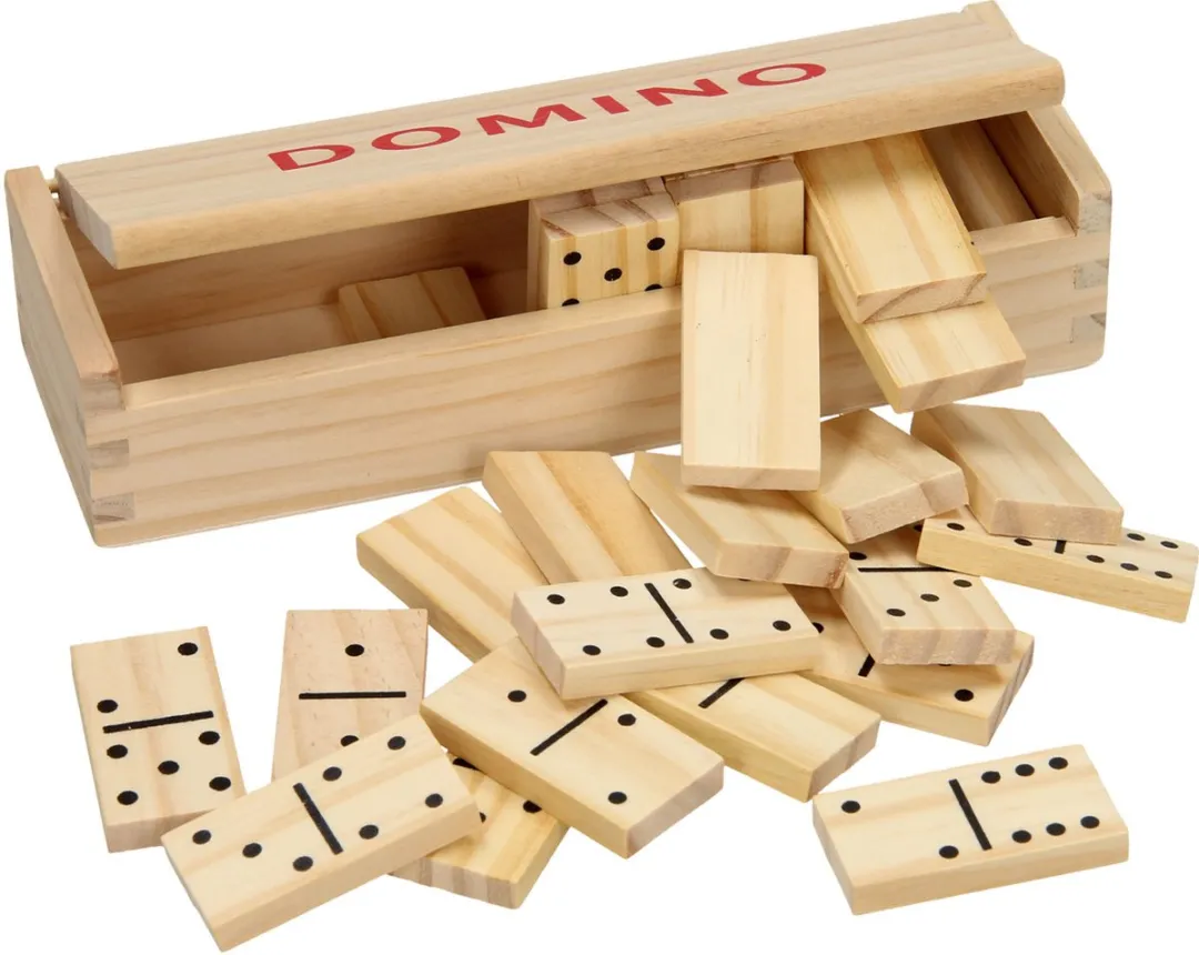 Eddy Toys Dominospel Hout 28 Stuks 42672 - Compact