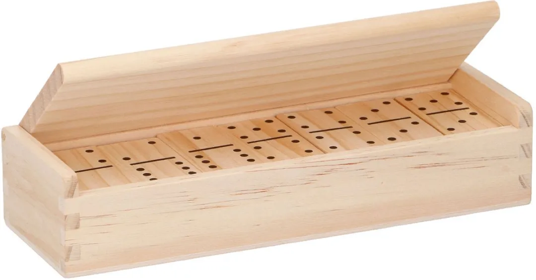 Eddy Toys Dominospel Hout 28 Stuks 42672 - Compact