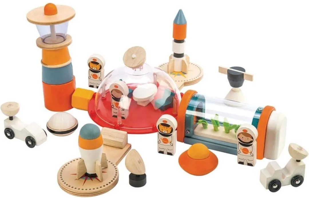 Tender Toys Ruimtestation Speelset Mars Junior 16-delig - Multicolor