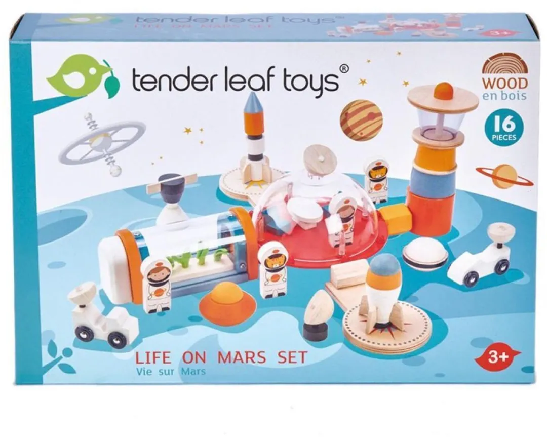 Tender Toys Ruimtestation Speelset Mars Junior 16-delig - Multicolor