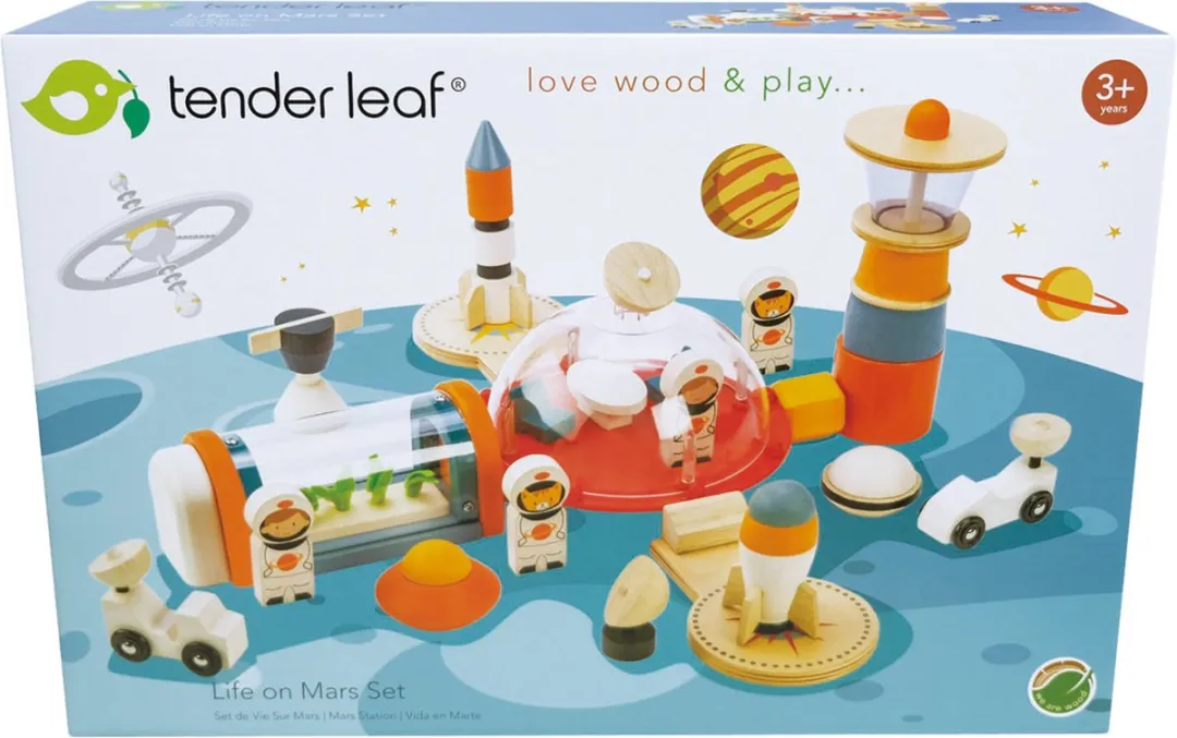 Tender Toys Ruimtestation Speelset Mars Junior 16-delig - Multicolor