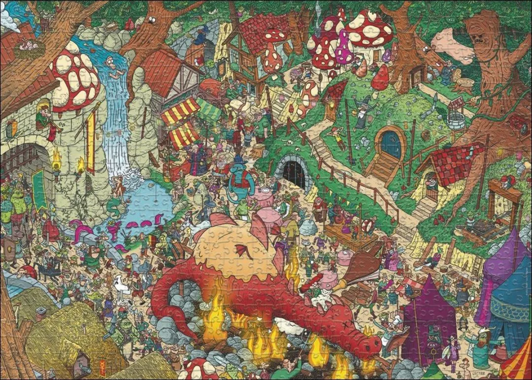 Heye Fantasyland Puzzel 1000 Stuks - Multicolor