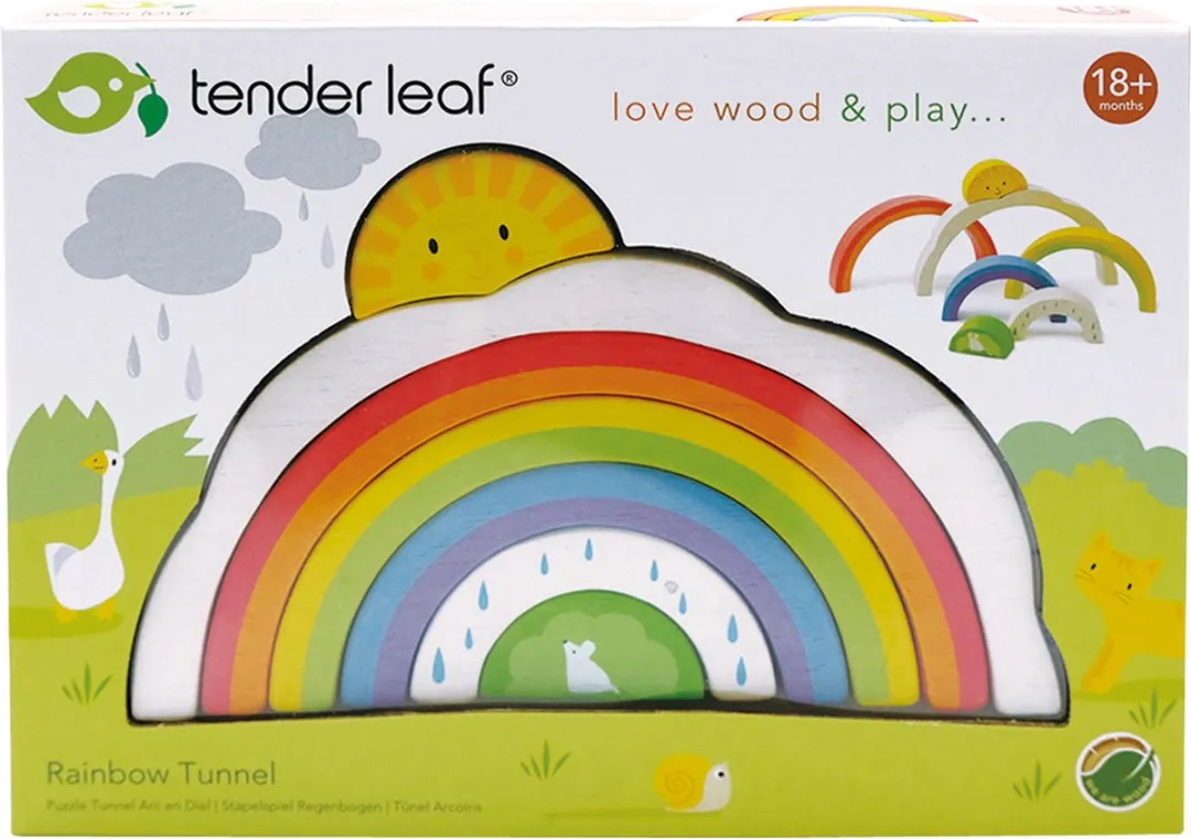Tender Leaf Toys Regenboog Vorm Puzzel Junior 1000-delig - Multicolor