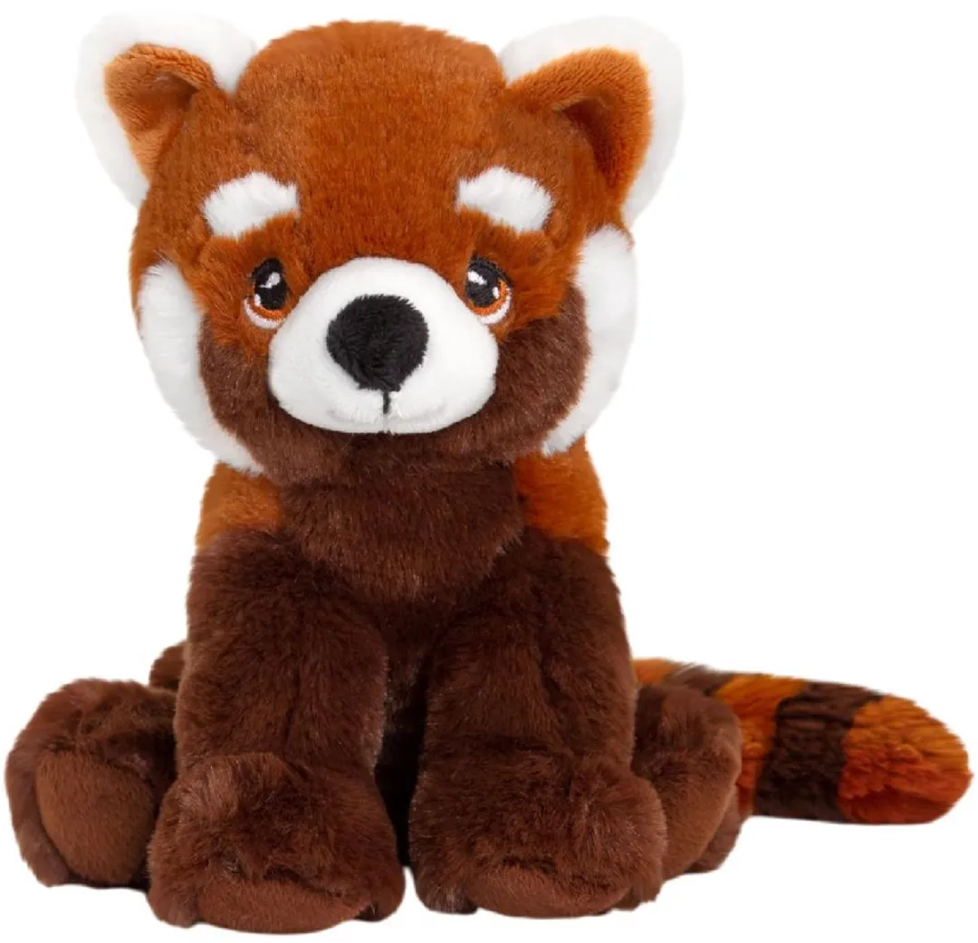 Keel Toys Pluche Rode Panda Knuffel - 18cm - Rood