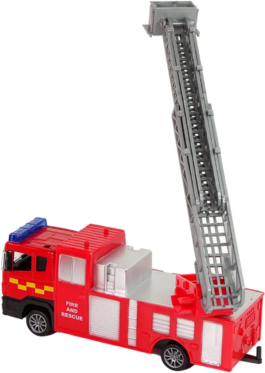 Lean Toys Brandweer Voertuig Set - Rood/Grijs - afbeelding 3 van 5