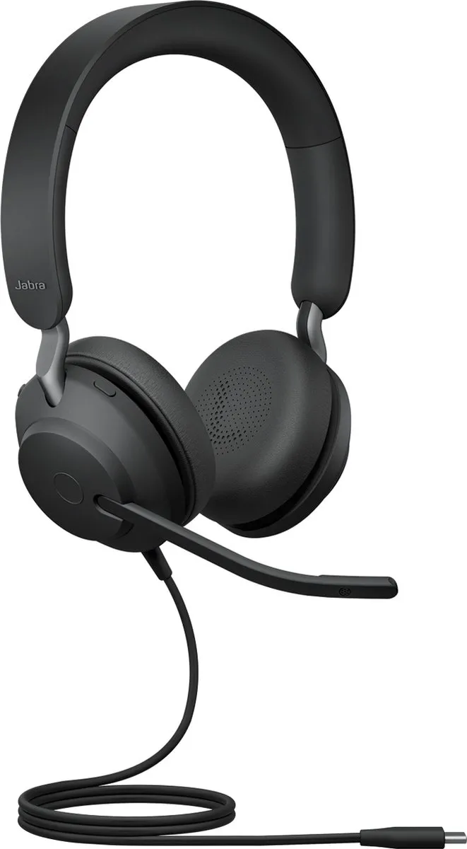 Jabra Evolve2 40 SE MS USB-C Koptelefoon - Zwart