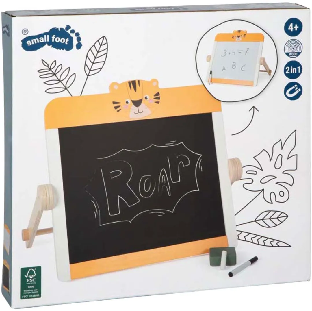 Small Foot Schoolbord Whiteboard Safari FSC - Multi kleuren