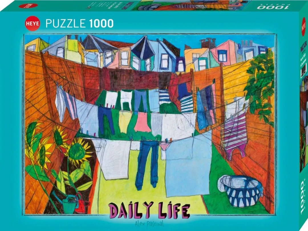 Heye In the Courtyard Legpuzzel 1000 Stuks - Multicolor