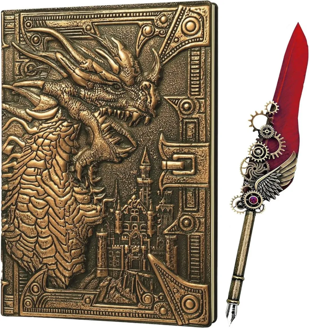 Lapi Toys D&D Draken Notitieboek A5 Hardcover Goud