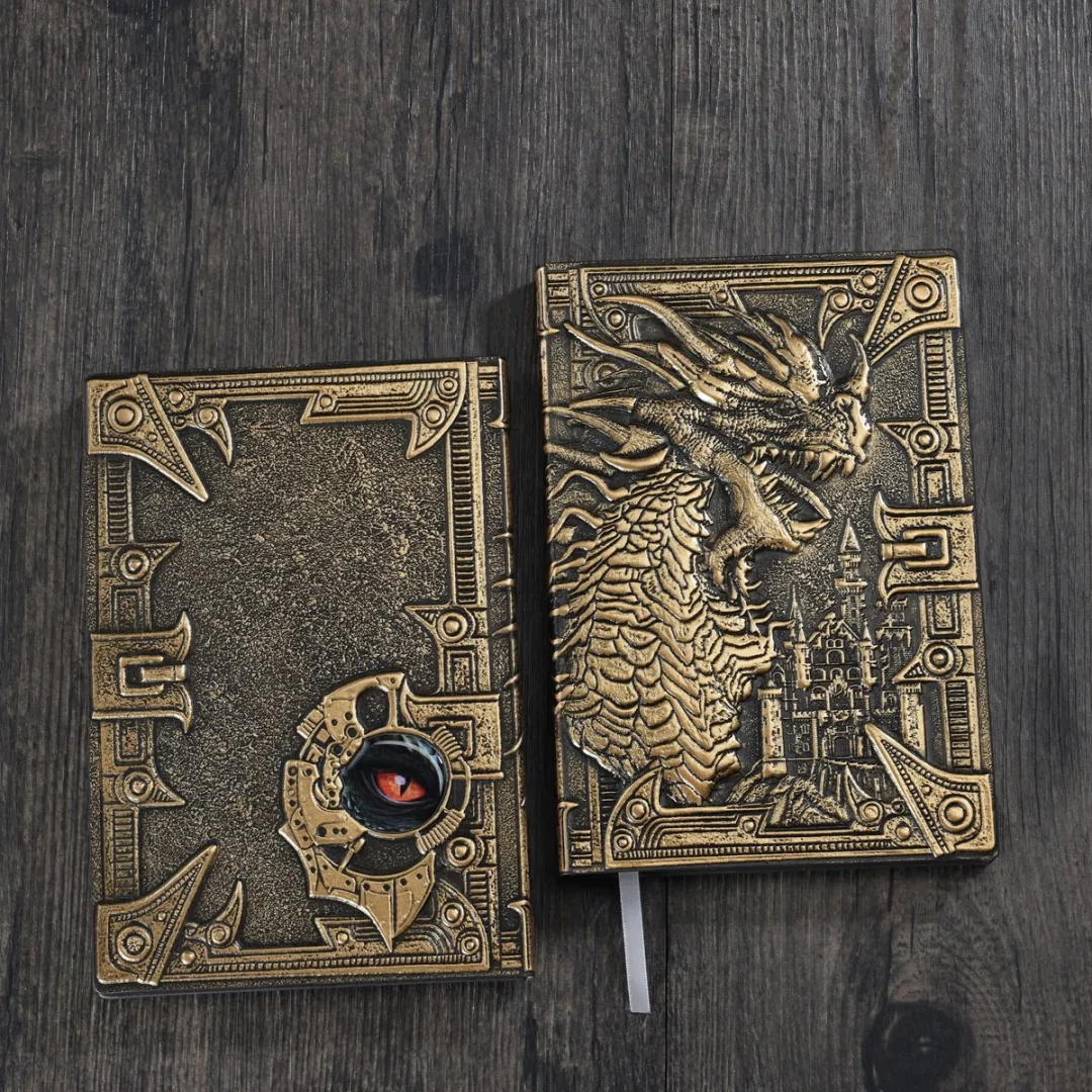 Lapi Toys D&D Draken Notitieboek A5 Hardcover Goud
