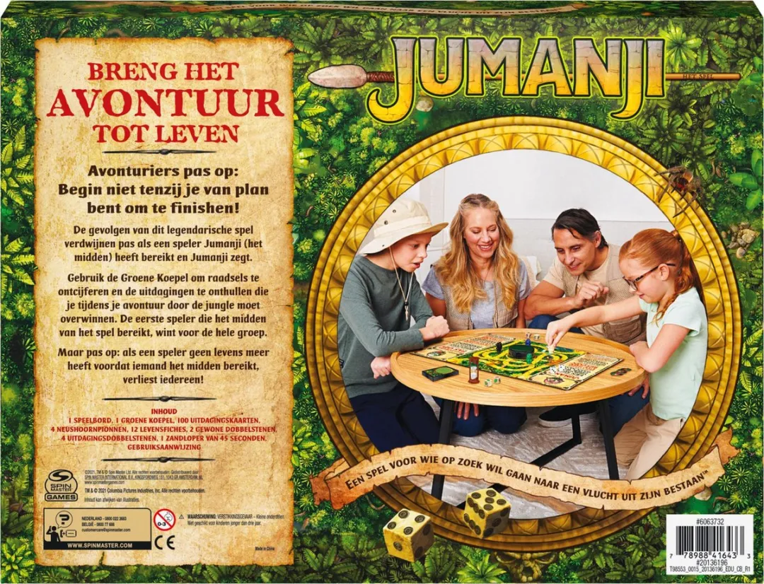 Jumanji Het Spel - Avonturenbordspel