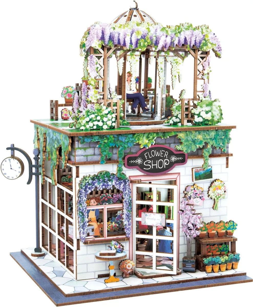 Buki Houten Modelbouwpakket Diorama Bloemenwinkel