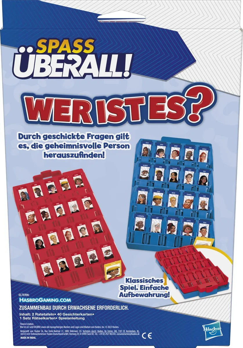 Hasbro Gaming Grab and Go Wie Is Het?