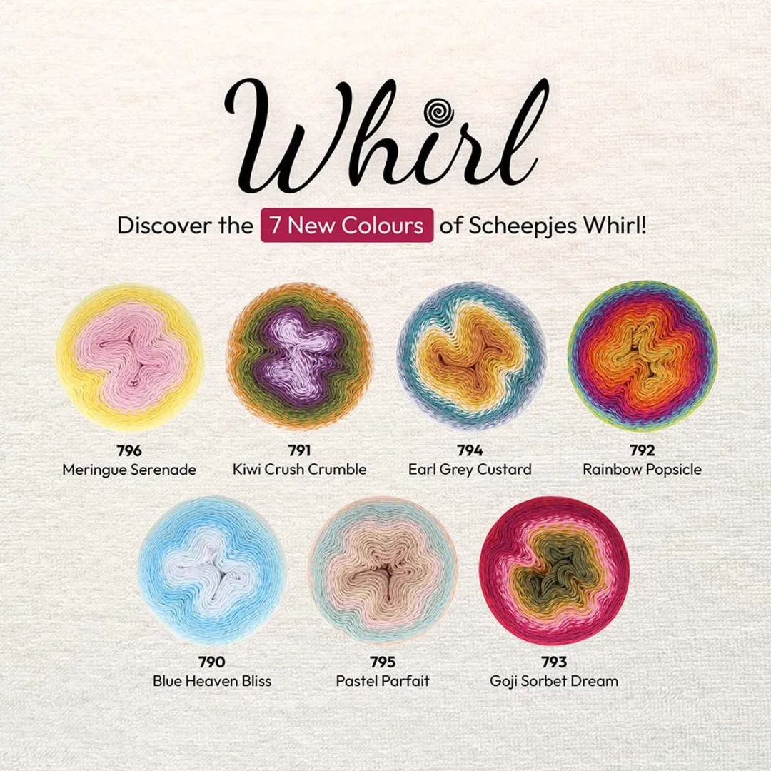 Scheepjes Whirl 1000m Wol - 795 Pastel Parfait